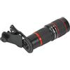 nikusaz Teleobiettivo zoom 20X con clip per smartphone tablet PC Oculari ottici neri ad alta definizione per qualità dell'immagine e colori accurati Leggero e portatile per lo sport