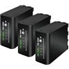 CQJFCYBRA NP-F980 NP-F970 NPF960 NPF970 Batteria Con Caricabatterie Rapido LCD, Compatibile Con Sony, For PLM-100 CCD-TRV35 MVC-FD91 MC1500C NP-F550(3pcs Battery)