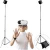 Skywin Treppiede VR (Set Da 2) - Supporto Per Steam VR Base Station 2.0 e Sensori Oculus Rift Constellation - Stand Telescopico Regolabile Fino A 229 Cm