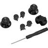 Septpenta Pulsante di Ricambio in Metallo Del Gamepad per Controller Switch Pro, Include Il Pulsante Del Pad ABXY D, La Testa a Fungo, Il Cacciavite, Parti Del Pulsante Del Controller di Gioco Fai da Te