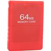 Tomantery Scheda di Memoria da 64 MB Scheda di Memoria per Giochi Ad Alta velocità per Tutti i Giochi, Plug and Play, Adatta per Game Master Materiale: ABS Colore: (Rossa)