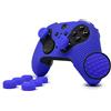 Foamy Lizard Elite Series 2 - Skin per controller Xbox One Elite Series 2 (non per serie X/S/Elite 1) di Foamy Lizard - Silicone senza sudore con borchie piatte antiscivolo + 8 impugnature QSX-Elite (blu)