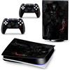 PDURMBUAB Nessuna Schiuma Nessuna Bolla Pelle Decalcomanie Anime Console Per PS5 Disk Edition 2 Controller Pellicola Vinile Avvolge, Durevole, Resistente Graffi 97957