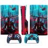 LNMLRBXEXZ Compatibile Con Adesivi Skin Per PS5 Slim Skin Disc Edition & Per Digital Console Controller Vinyl Cover Skins Wraps Scratch Resistant Compatible 17641 Avvolgimento(Disc Version)