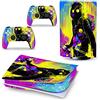 PDURMBUAB Nessuna Schiuma Nessuna Bolla Pelle Decalcomanie Anime Console Per PS5 Disk Edition 2 Controller Pellicola Vinile Avvolge, Durevole, Resistente Graffi 90182