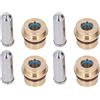 Haofy Pulsante Joystick per Escavatore Ad Alta Durezza, Pulsante Asta di Spinta in Metallo in Acciaio Legato in Ottone per Sany 60, Yuchai 60, Set 4 Pezzi