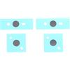 Generico 4Pcs Laptop gomma piedi Fondo Piedi per Surface Pro 3 4 5 1867 1868 1951 1958, Anti Slip sostituzione Laptop Bottom Case gomma Piedi Pads (grigio)