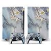 PDURMBUAB Nessuna Schiuma Nessuna Bolla Decal Skin Per PS 5 Disk Edition Console 2 Controller Vinile Cover Skin Wraps Per PS5 Disc Version 46251