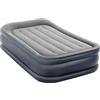 Intex 64132 Materasso Bicolor Singolo Dura Beam, Con Pompa Incorporata, Grigio, 191 X 99 X 42 Cm