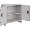 PROMETAL ARMADIO ARMADIETTO BASSO METALLO MINI 100X40 CM CON PIANO ALTEZZA 80 CM UFFICIO