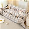 Hearda Coperta Copridivano, Stile Etnico Coperta per Divano Coperta Decorativa per Divano Reversibile Coperte Morbide da Divano con Nappa 1 2 3 4 Posti Coperta Divano (Foglia d'Acero,180x130cm)
