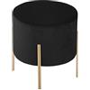 ATMOSPHERA CREATEUR D'INTERIEUR - Sgabello living in velluto nero