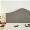 Chickwin Copertura per Testiera Letto, Onda Jacquard Copertura Testiera Letto Antipolvere Universale Copri Testata Elastica Letto Singolo Matrimoniale Una Piazza e Mezza (180cm,Grigio Scuro)