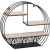 ATMOSPHERA CREATEUR D'INTERIEUR - Mensola a Muro in Metallo Nero L.39,3