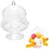 Doni Bomboniere 12 Alzate in Plexiglass con Coperchio a Campana portaconfetti Trasparenti Personalizzate Fai da Te Matrimonio Battesimo Nascita Comunione Laurea