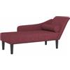 vidaXL Chaise Lounge con Cuscini Rosso Vino in Tessuto, divano letto, divano imbottito, seduta da soggiorno, dormeuse, seduta da salotto