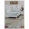 Irge COPRIMATERASSO in Spugna Jersey Estensibile con Disegno Jacquard CM 175X200 con Bordo da 27 CM