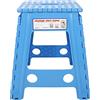CHICIRIS Sgabello Pieghevole in Plastica Sgabello Pieghevole in Plastica Portatile Vivente Puntini in Plastica Sgabello Pieghevole Antiscivolo Sedia per Adulti Pieghevole(Punto Bianco Zaffiro Blu)