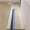 Hixingo Tappeto Cucina in Diatomite, Passatoia Cucina Antiscivolo Lavabile Tappeti da Cucina, Linee Geometriche Tappeto da Cucina Tappeto da Bagno Tappetino per Doccia (50x150cm,Cachi Blu)