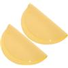 FRCOLOR Tampone Assorbente per Argilla Minimizza la Deformazione della Ceramica 2 Pezzi in PVA Giallo Design Rotondo Doppio Foro per Tornio e Lavorazione Dell'argilla