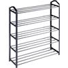 Dediam Scarpiera Scaffale Slim A 5 Ripiani Con Struttura Salvaspazio In Acciaio, Portascarpe e Organizzatore Multiuso Per Casa, Giardino, Campeggio e Vacanza