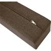 AQIGR Riempitrice per letto lungo per chiudere lo spazio tra la testiera della parete o la pedana per letto singolo/matrimoniale/king size, con coperchio rimovibile(Brown,160x10x25cm)