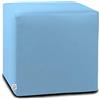 ARKETICOM Dado Pouf Poggiapiedi CUBO Ecopelle Sfoderabile Puff Celeste 35 cm