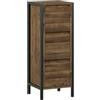 Vicco mobiletto bagno Naola, Quercia/nero, 30 x 80 cm