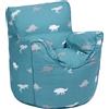 Ready Steady Bed Poltrona per bambini, pouf, comoda mobilia per bambini, morbida e sicura per bambini, per sala giochi, sedia ergonomica (Rex)