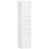 vidaXL Mobile da Bagno Bianco 30x30x130 cm in Legno Multistrato