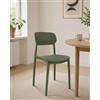 Domo Mea Sedia Mood Verde Scuro - Polipropilene h 75,5 cm Interni
