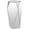 Vente-unique - Tavolino Laterale Sigrid - L 30.7cm x P 30.7cm x H 71cm - MDF - Argento