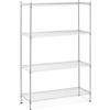 Royal Catering Scaffale Filo Metallico Scaffalatura A Incastro RCMR-1800P46 (120 x 45 x 180 cm, 1000 kg)