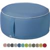 heimtexland Pouf per esterni, resistente alle intemperie, da giardino, gonfiabile, per yoga, lounge, per feste, 25 x 55 cm, tipo 551, blu