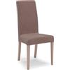 REDÒKASA Sedia imbottita modello EDI per interni, design moderno, struttura robusta in legno, schienale e seduta rivestiti con tessuto sfoderabile