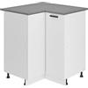 B BELINI GROUP Belini - Mobile da cucina, 90 cm di larghezza, SNP con piano di lavoro, mobile angolare da cucina con 1 anta, colore: Bianco opaco