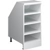 Vicco Mobile cucina sottotetto R-Line, Bianco, 40 cm con 4 scomparti, carcassa 60 cm profondità, per la libera combinazione all'interno di sistemi cucina modulari