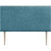DHOME Testiera Imbottita Liscia in Tessuto Aqualine con Gambe Altezza 70 CM Spessore 4 cm e 8 cm per Parete Acustica Fonoassorbenti Testata Letto Camera (Turquesa, 160cm, Spessore 4cm)