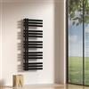 [neu.haus] Scalda Asciugamani da Parete Radiatore Scaldasalviette per Bagno Termoarredo ad Acqua Calda 120 x 50 cm - Nero