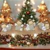 Doni Bomboniere 12PZ Mini Magnete Angioletto Bimbo Bimba Decorazione Natale Fai da Te Addobbi Natalizi Decorazioni Chiudi Pacco Originale Economico Gadget Ali Argento Simbolo d'Amore Benedizione