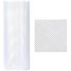 LXHZSY Rete per Borse Uncinetto Accessori for Borse, Sacchetti di plastica, reticolati, robusti Fogli Tela Nera e Bianca, 33x50,0 cm, Tessuto a Rete(White Small Grid)
