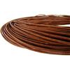 esnado Cordoncino di Cuoio Rotondo - 1,5 mm Marrone Naturale 25 Metri | Vera Pelle | conciata al vegetale | Ideale per la Produzione di Gioielli e bracciali, Artigianato o Decorazioni, Medievale