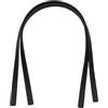 ZacLAy 2 Manici in Pelle per Borsa Tracolla Staccabile Cinturino per Borsa Cinturino per Tracolla Accessori di Ricambio Fai da Te, Nero, Taglia Unica