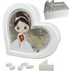 Regalami.Shop Bomboniera Lampada Comunione Bimba Personalizzabile cm 9,5x10 Completa di Scatola, Confetti. Nastro e Bigliettino Personalizzato (Comunione Bimba)