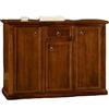 mobili2g MOBILI 2G - Credenza 3 Porte 2 cassetti Classica Tinta Noce 100 X 40 X 88