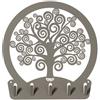 Arti & Mestieri® Porta Chiavi da Muro Albero della Vita di Colore Fango