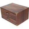 Mikikit Cassettiera Vintage in Legno Due o Tre Cassetti per Organizzare Scrivania, Design Pratico e Dimensioni Compatte per Appartamenti e Uffici