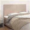 IBUQDDV Testiere Letto Matrimoniale Testiera Letto Matrimoniale Testata Letto Matrimoniale Spalliera Letto Singolo Testiere 4 pz Cappuccino 90x5x78/88 cm in Similpelle per Dormitorio Camera Degli Ospiti