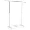 CARO-Möbel Sala - Appendiabiti con ruote, altezza regolabile e allungabile, colore: Bianco