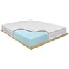 Comprarredo Materasso Matrimoniale ortopedico NORVEGIA 160x190 in Water Foam da 19 cm antiacaro e traspirante, anallergico e rigido Made in Italy